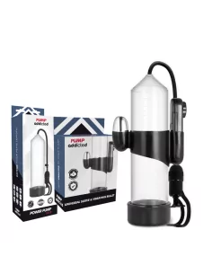 PUMP ADDICTED - BOMBA ERECCIÓN RX5 TRANSPARENTE CON VIBRADOR 2